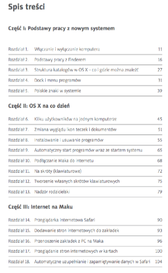 Apple OS X Poradniki dla poczatkujacych Pawel Nowak spis