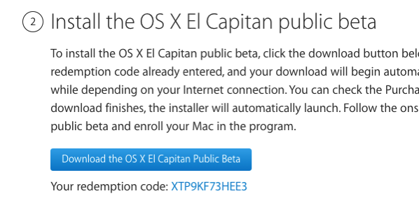 Apple Beta Software Program osx