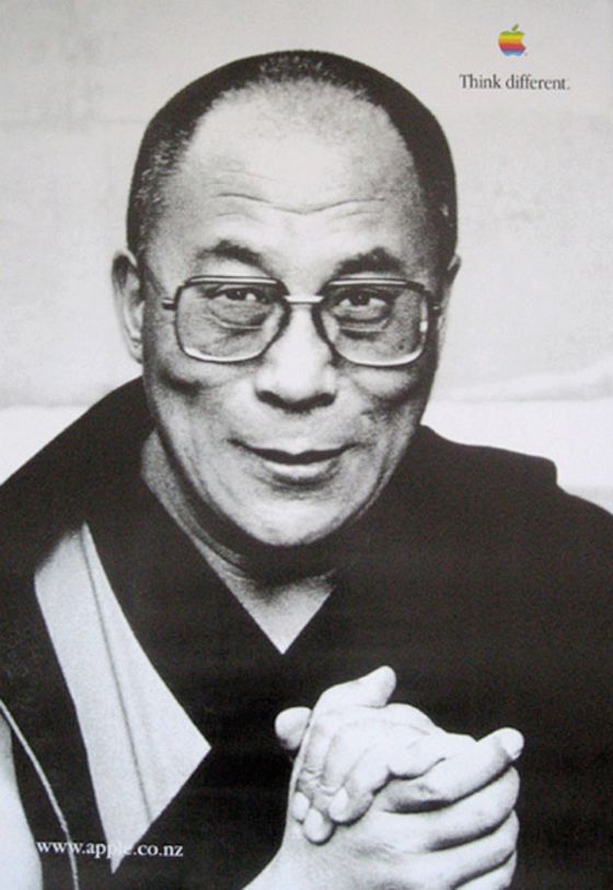 Dalai Lama, plakat Think Different