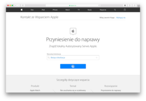Przyniesienie do naprawy