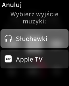 Wybór wyjścia dźwięku z iPhone - Apple TV lub słuchawki