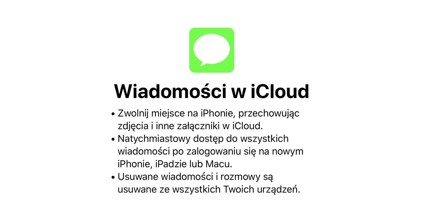 iMessages w iCloud wraca wraz z iOS 11.3