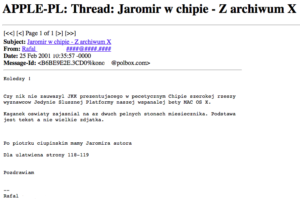 Reakcja na mój debiut w CHIP-ie