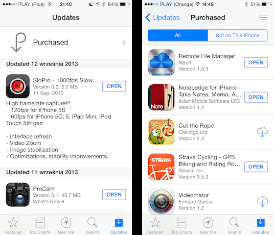 App Store w 2013 już z iOS 7