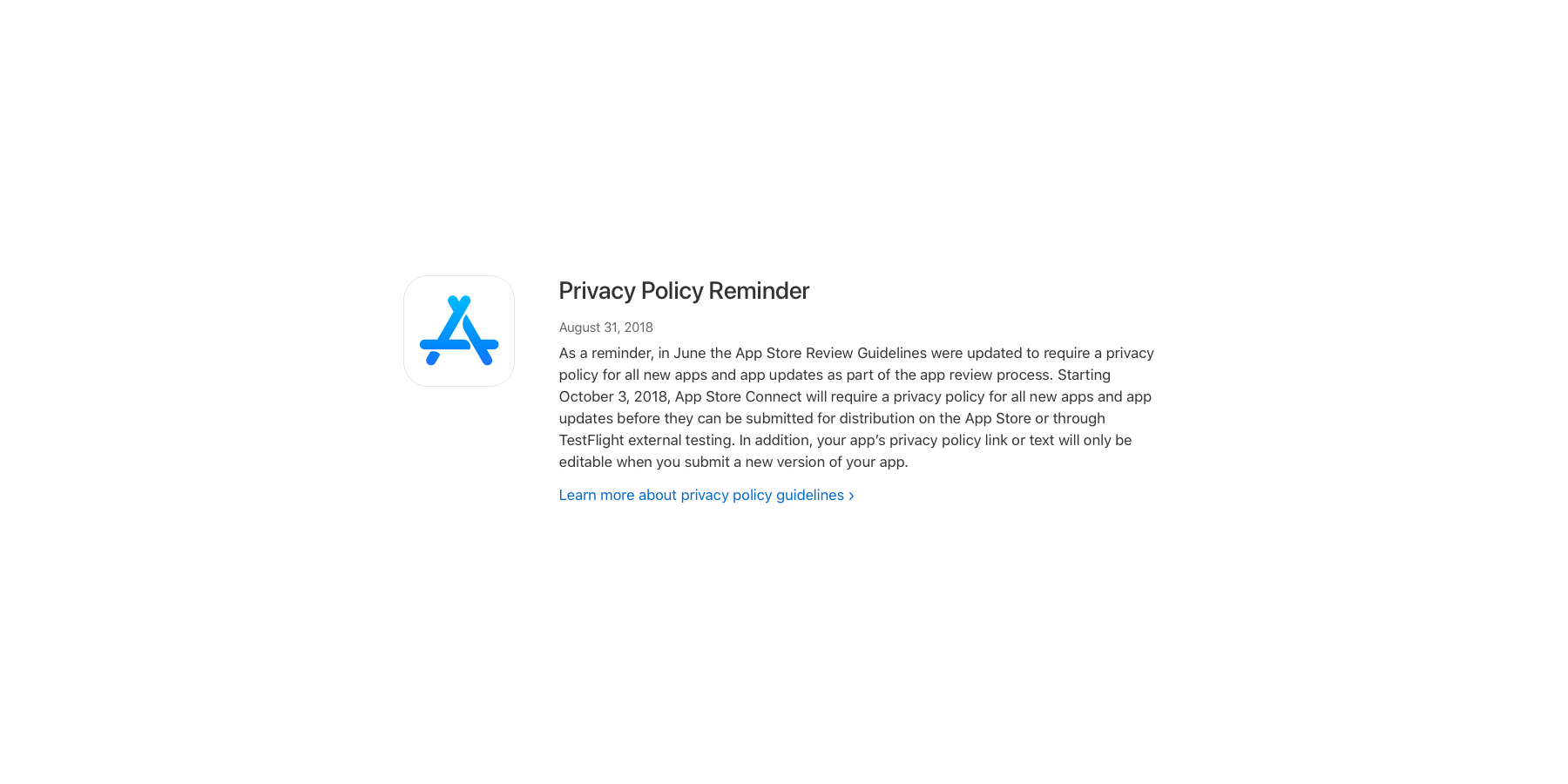 Polityka prywatności obowiązkowa w App Store