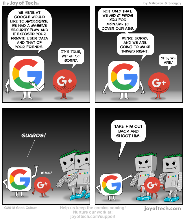 Koniec Google Plus
