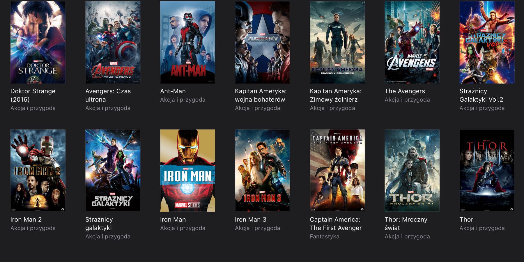 Promocja na filmy Marvel’a w iTunes