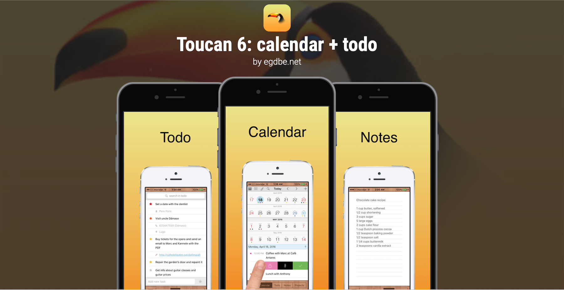 Program na dziś: Toucan 6 calendar + todo