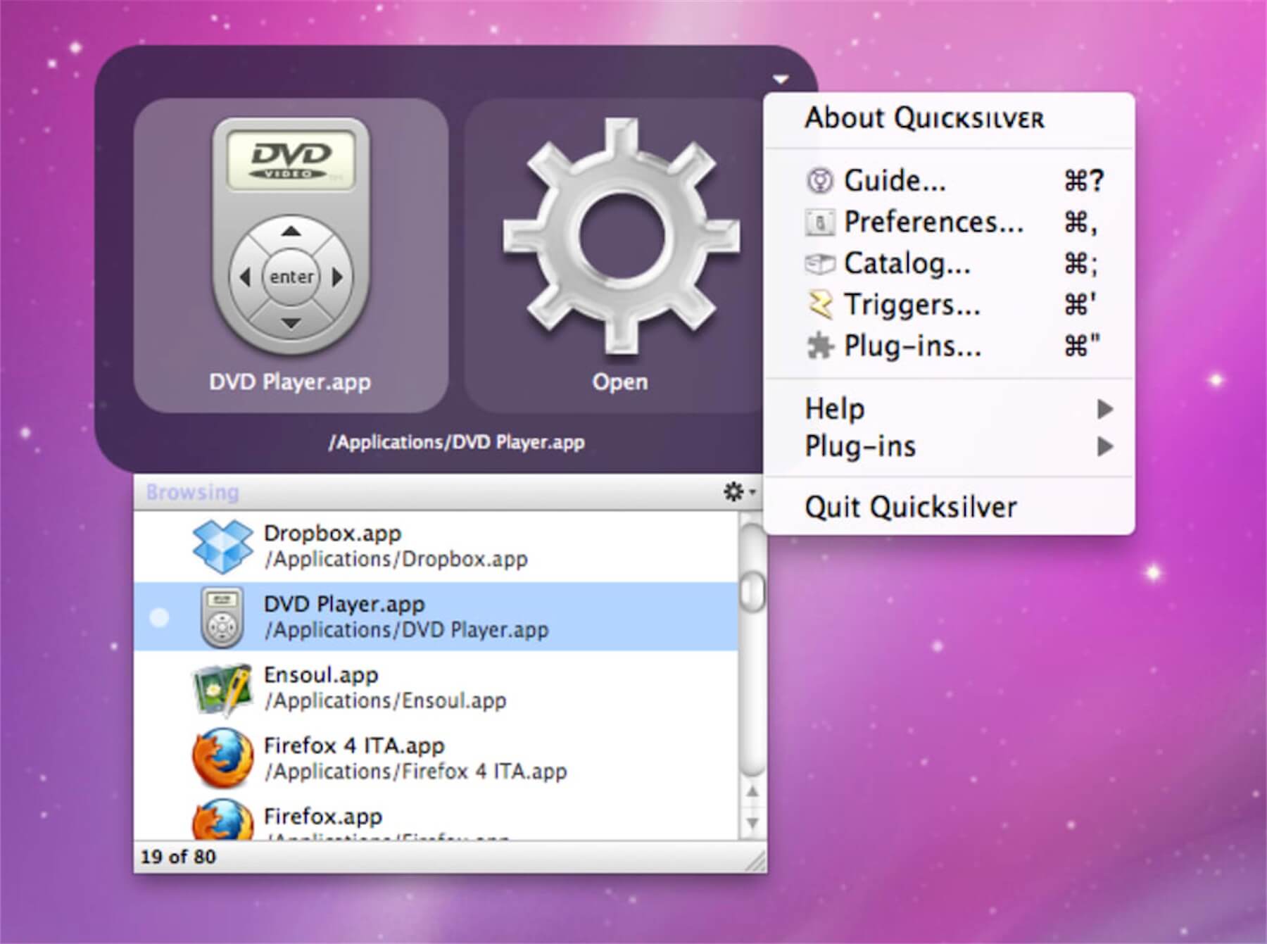 quicksilver macbook