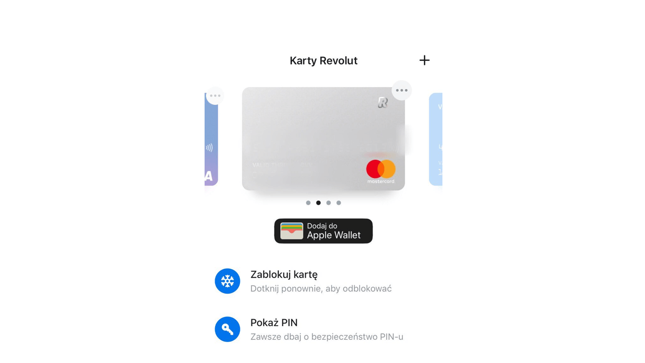 Apple Pay w Revolut dodawanie z aplikacji