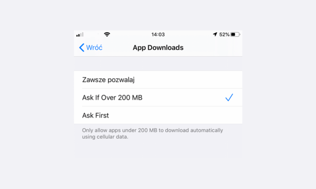 Koniec z limitami! W iOS 13 wyłączysz ograniczenia App Store dla LTE