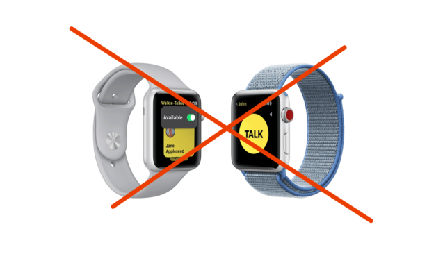 Apple wyłącza Walkie Talkie w Apple Watch