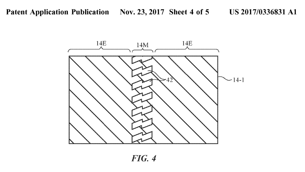 Foldable display patent Apple
