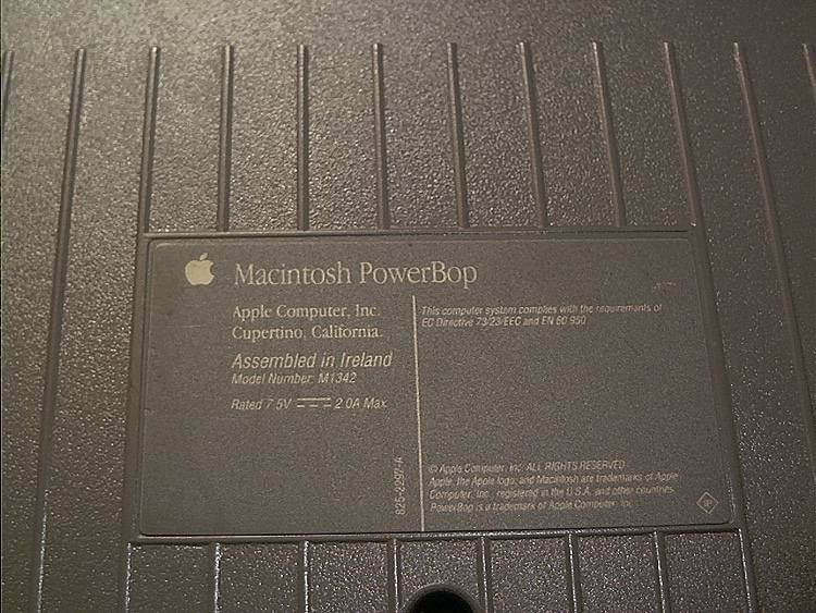 Apple Macintosh PowerBop etykieta