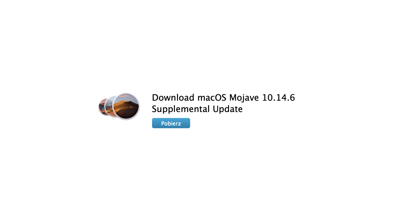Download macOS Mojave 10.14.6 Supplemental Update
