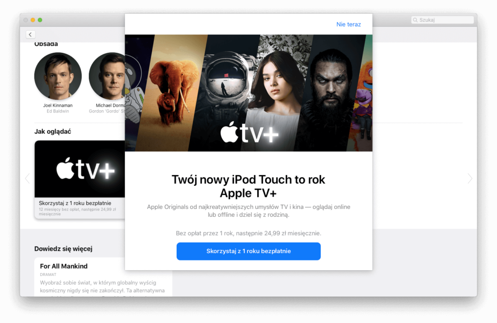 Apple TV Plus co funduje abonament