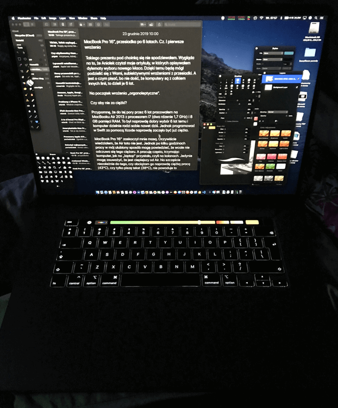 MacBook Pro 16 noc