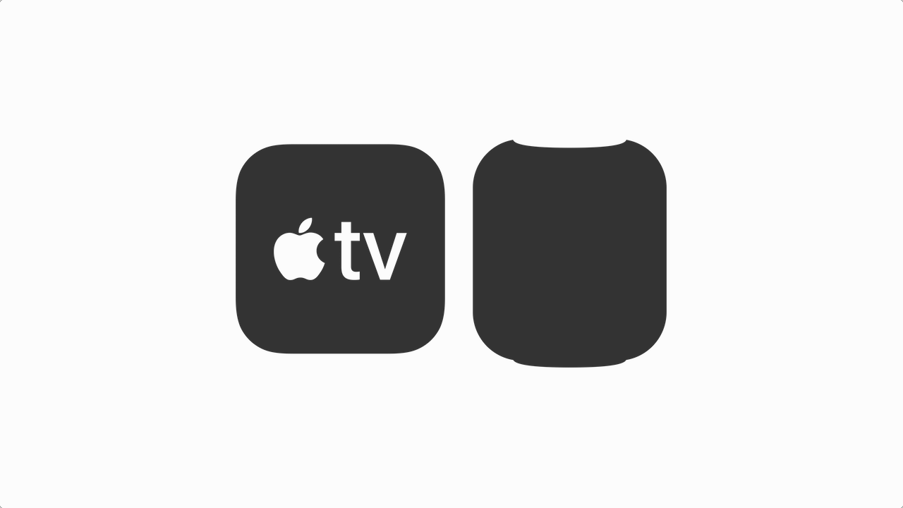 HomePod i Apple TV ikony