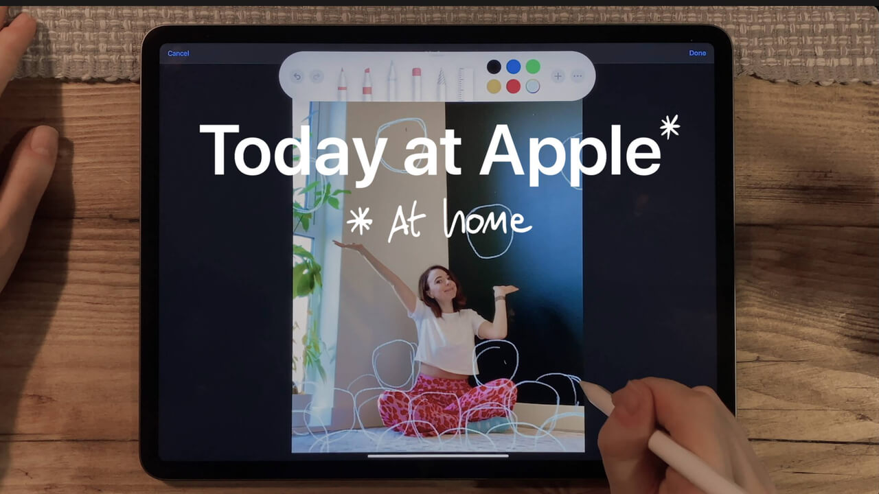 Today at Apple, at home