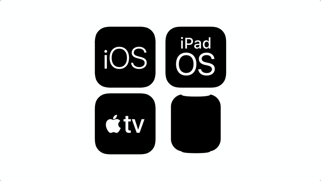 iOS iPadOS tvOS HomePod ikony