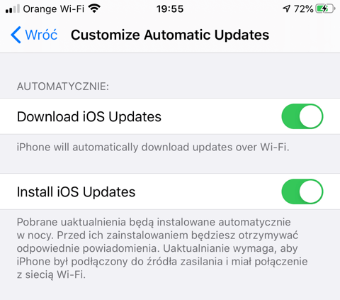 Aktualizacje iOS 13.6
