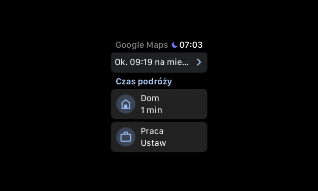Google Maps wracają na Apple Watch. Wraca też moda na watchOS