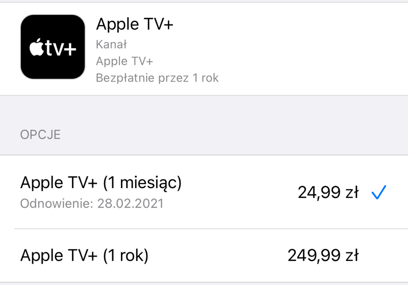 Apple TV+ do 28 lutego
