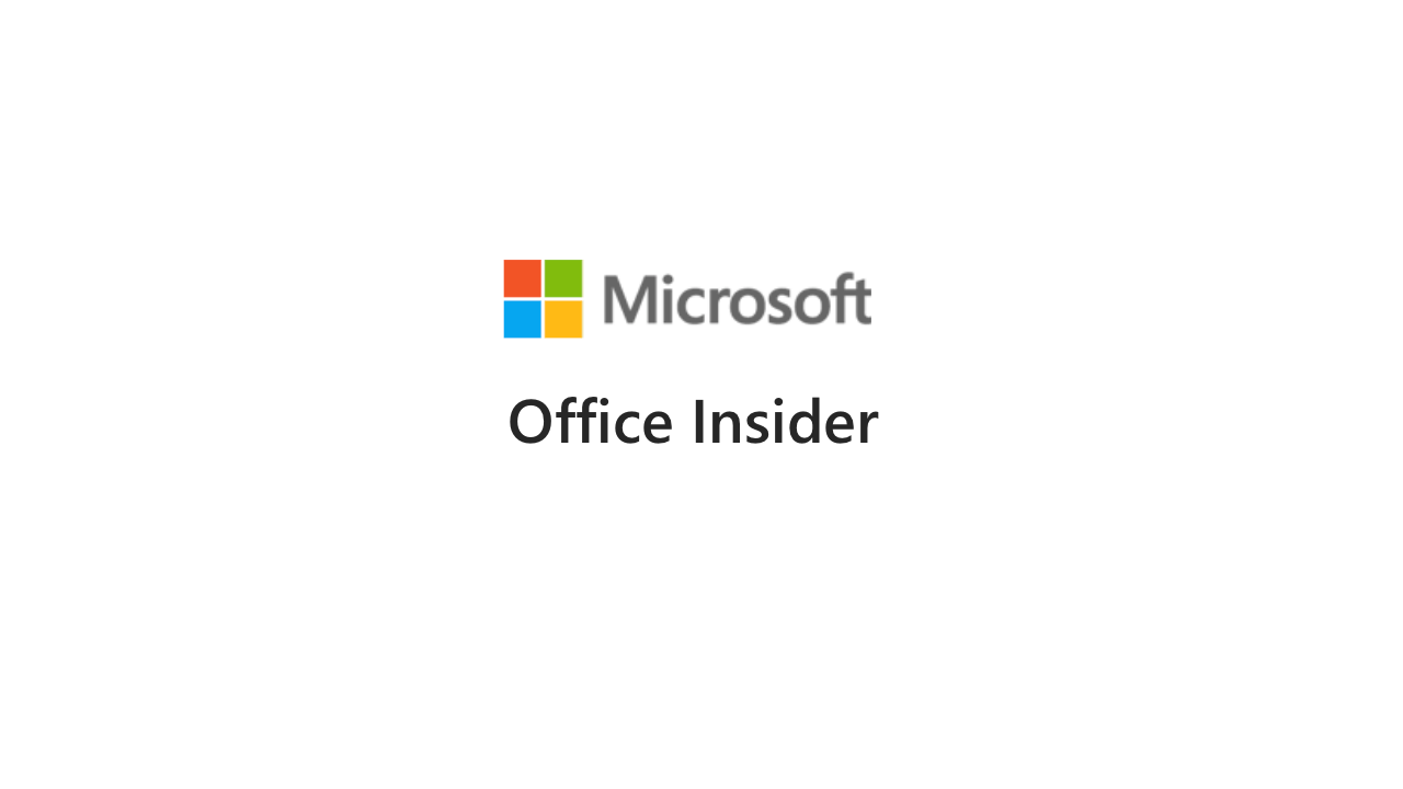 Microsoft Office insider