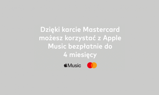 Apple Music z Mastercard przez maks. 4 miesiące za darmo