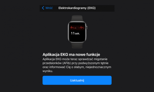 Lepsza analiza EKG w Apple Watch wraz z aktualizacją systemów