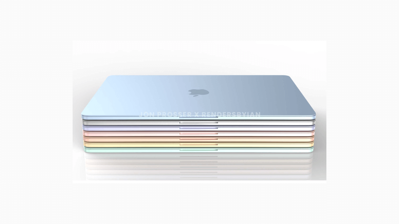 Kolorowe MacBooki Air