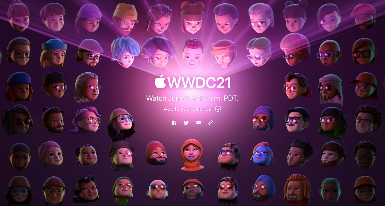 WWDC21 ekran powitalny