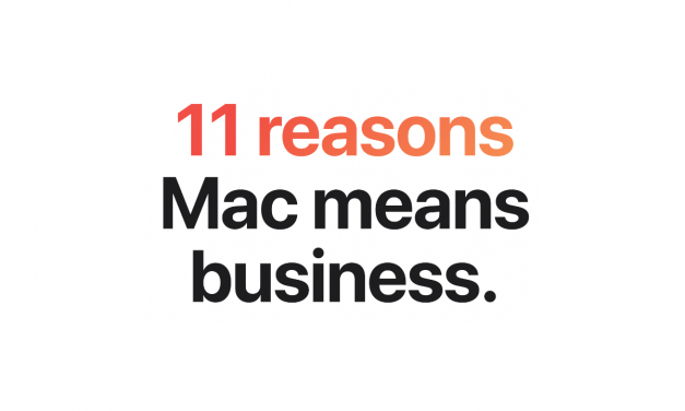 Jedenaście powodów, dla których Mac to biznes – nowa strona Apple