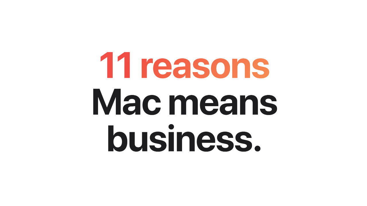Jedenaście powodów, dla których Mac to biznes